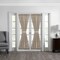 Threadmade Home Colette Faux Silk French Door Window Panel, Taupe - 54"W x 72"L